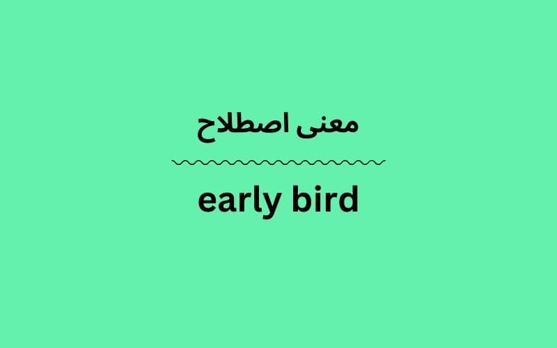 معنی early bird