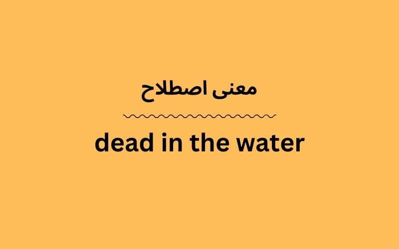 معنی dead in the water