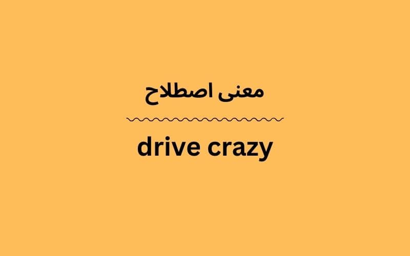 معنی drive crazy