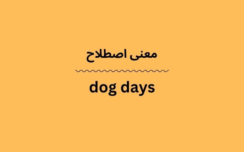 معنی dog days