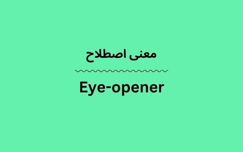 معنی Eye-opener