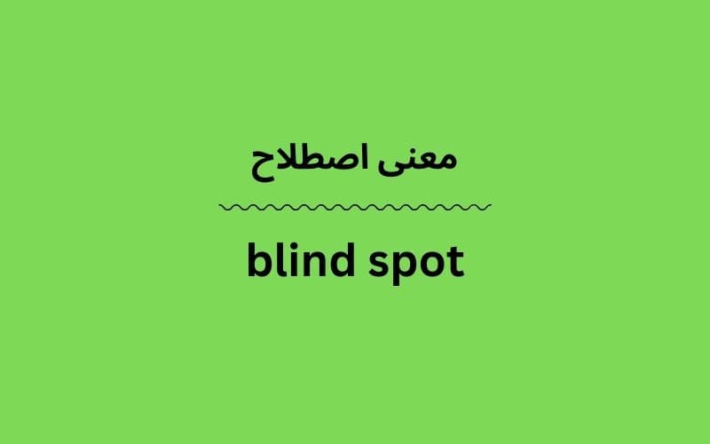 معنی blind spot