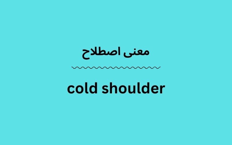 معنی cold shoulder
