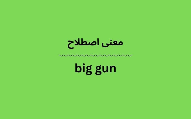 معنی big gun