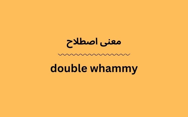 معنی double whammy چیست؟