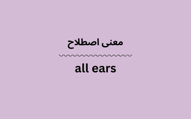 معنی all ears