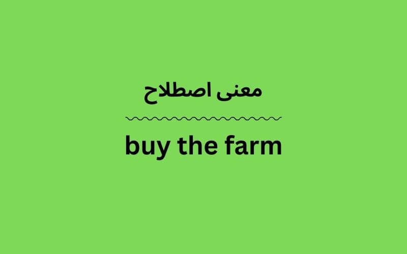 معنی buy the farm