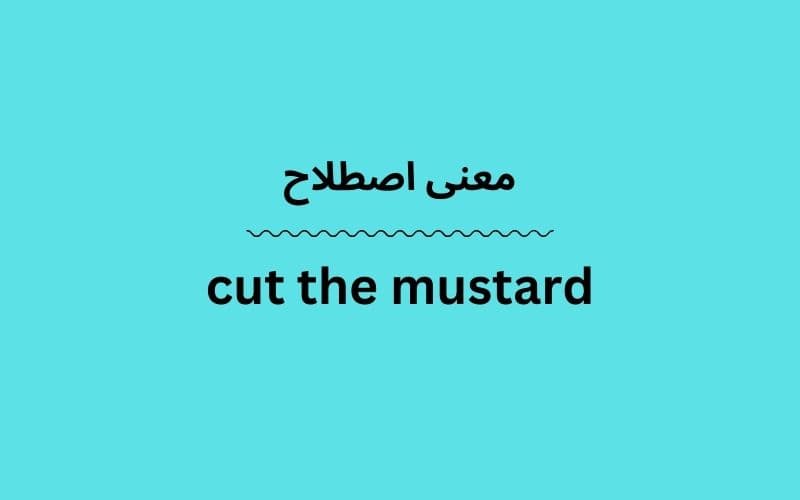 معنی cut the mustard