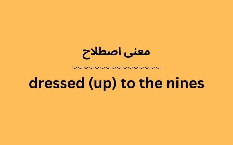 معنی dressed (up) to the nines چیست؟