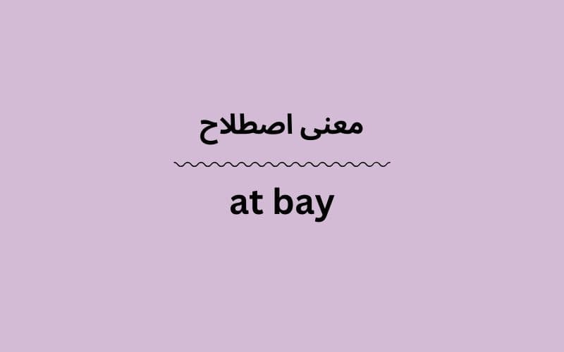 معنی at bay