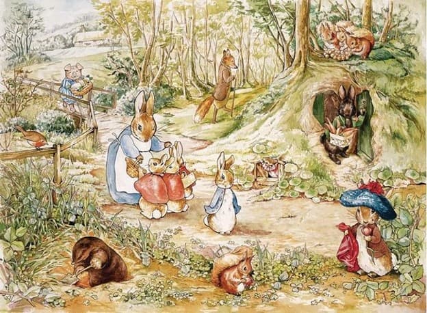 خلاصهی داستان انگلیسی Peter Rabbit نوشتهی Helen Beatrix Potter