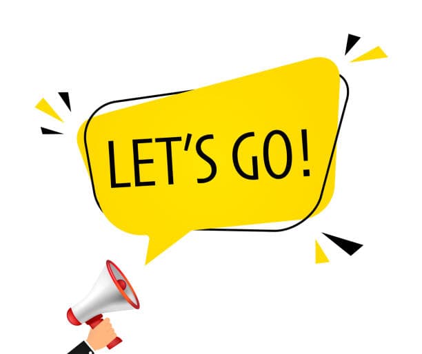 در جواب let's go