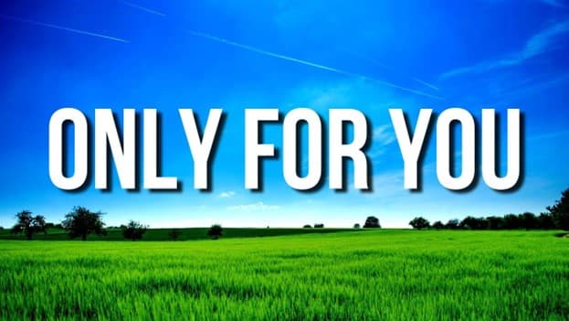معنی جمله only for you چیست؟