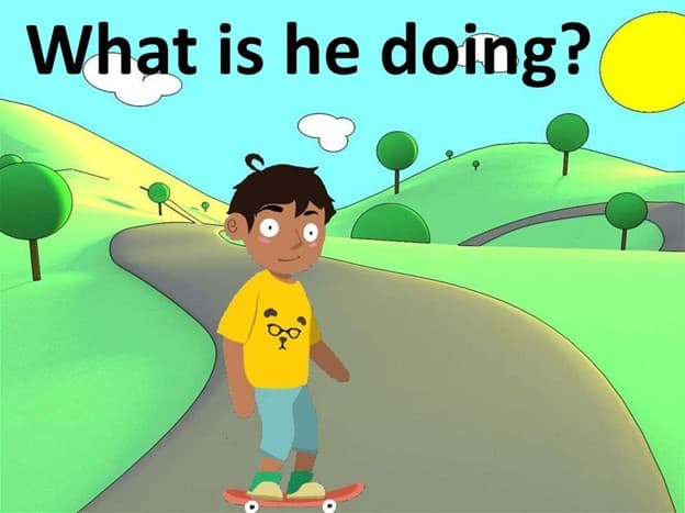 معنی جمله what is he doing چیست؟