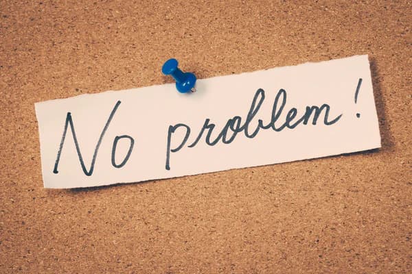 در جواب no problem چه بگوییم؟