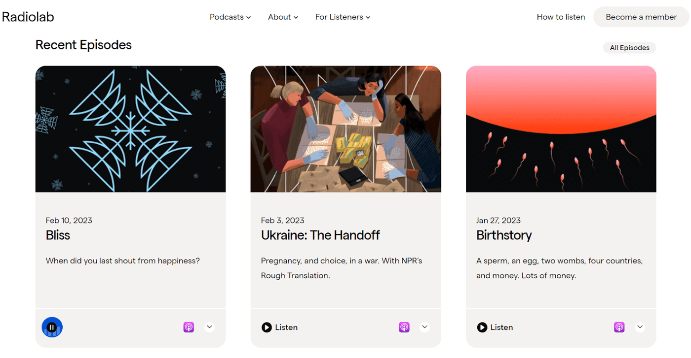 پادکست Radiolab