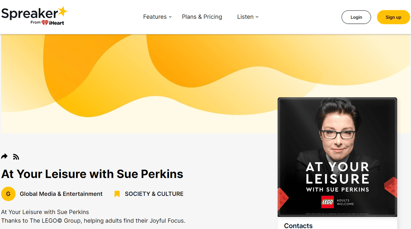 پادکست At Your Leisure with Sue Perkins