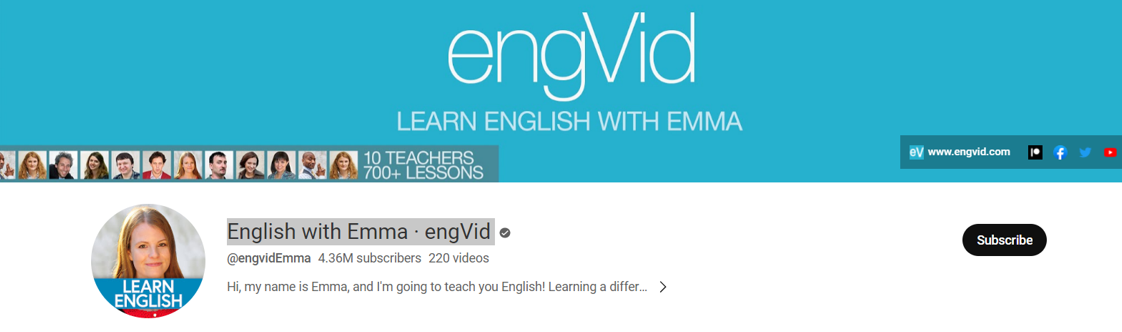 کانال English with Emma · engVid