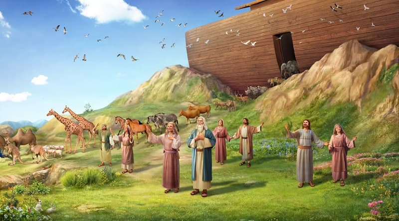 تصویری از داستان کشتی نوح