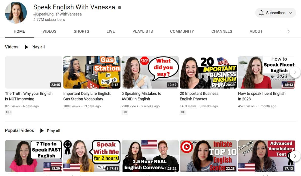 کانال یوتیوب Speak English With Vanessa.jpg