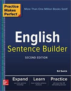 تصویری از جلد کتاب Practice Makes Perfect English Sentence Builder.jpg