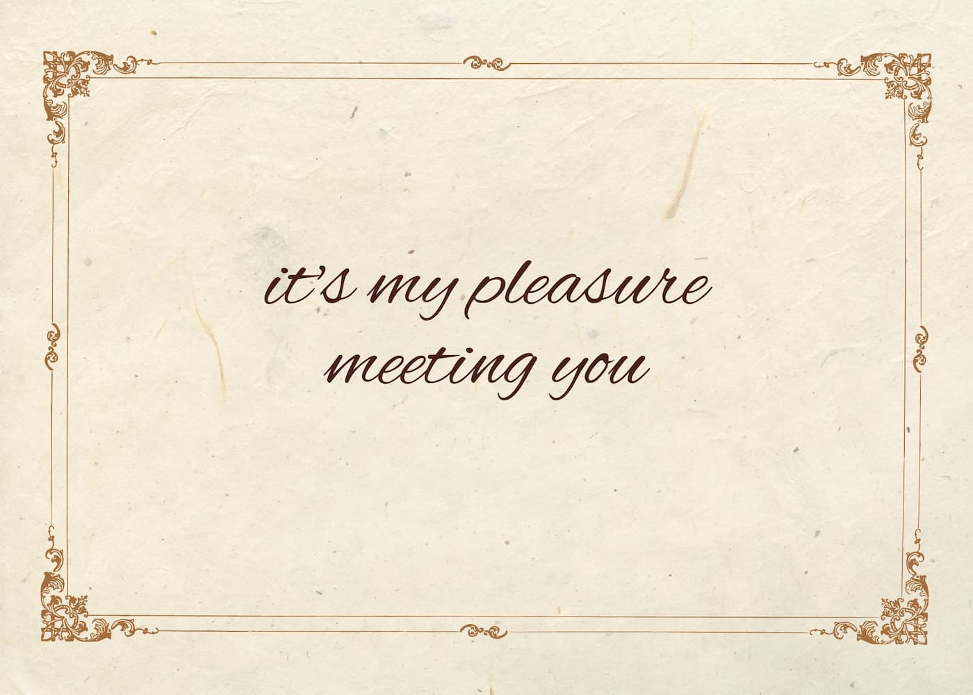 معنی جمله it's my pleasure meeting you چیست؟.jpg