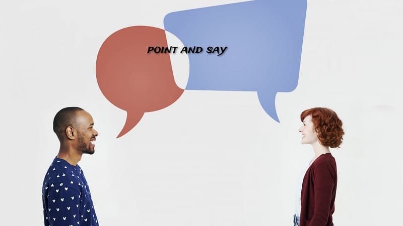 معنی جمله point and say چیست؟.jpg