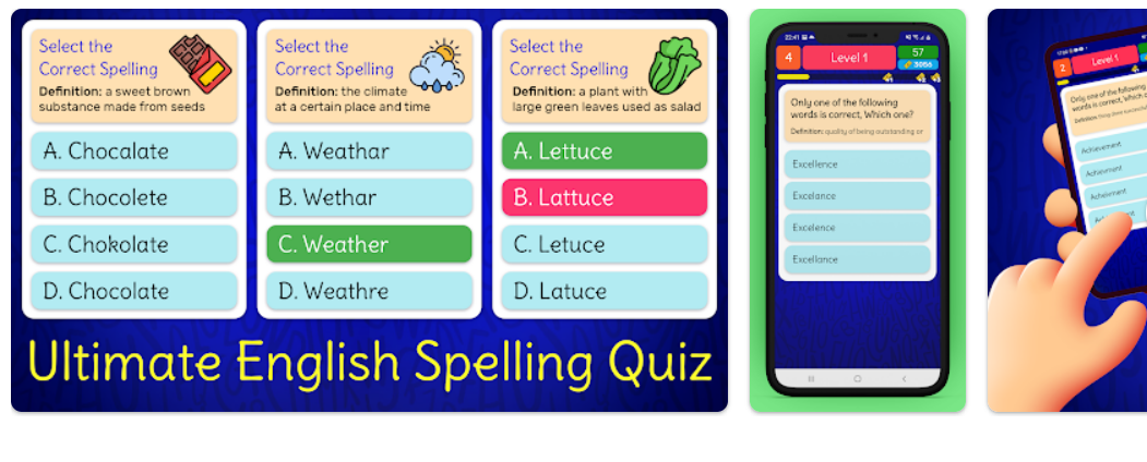 برنامه Ultimate English Spelling Quiz