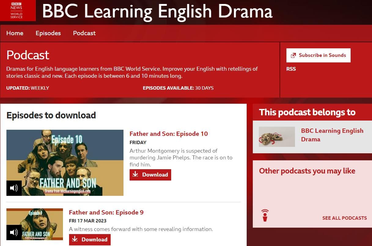 پادکست BBC Learning English Drama
