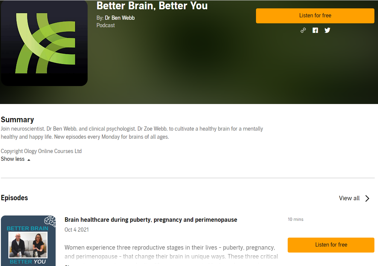 پادکست Better Brain, Better You