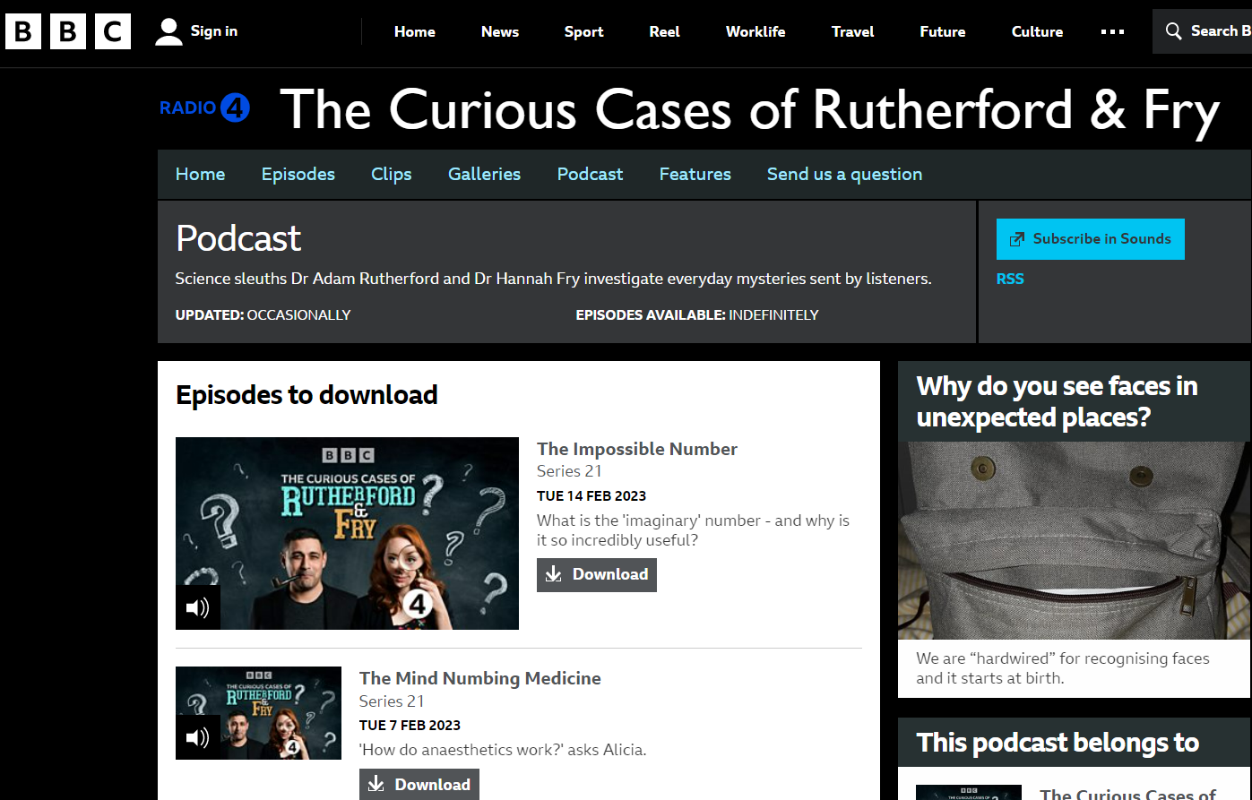پادکست The Curious Cases of Rutherford & Fry