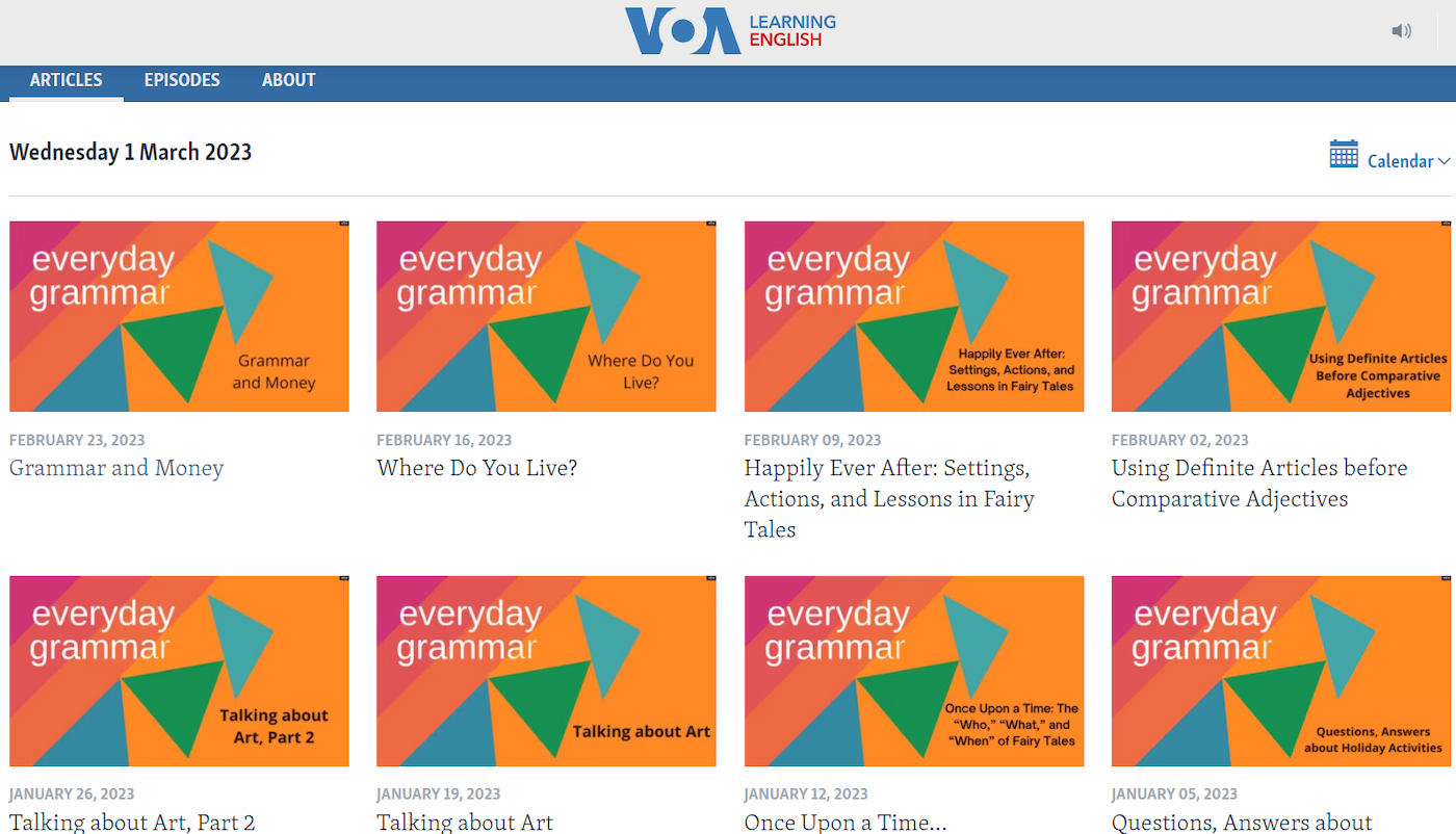  پادکست Everyday Grammar | VOA Learning English